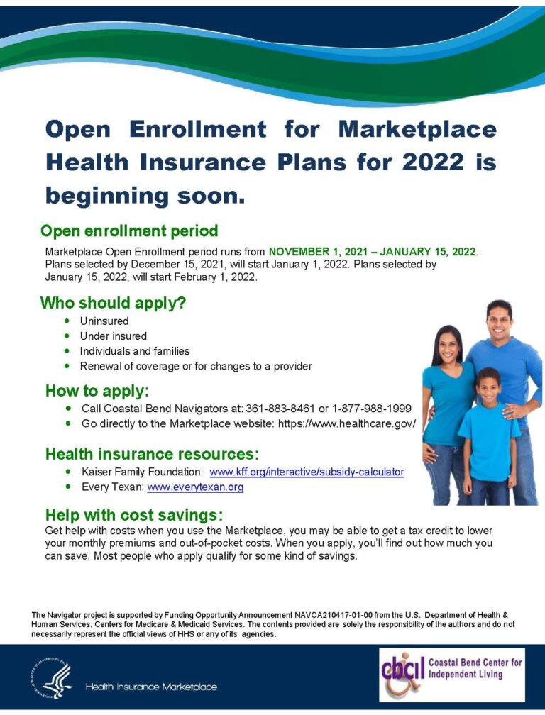 Open Enrollment for Marketplace Health Insurance is happening NOW